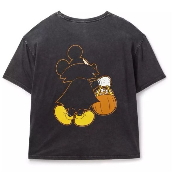*DISNEY* Mickey Mouse Back to Front Glow-in-the-Dark Halloween T-Shirt for Woman - Picture 2 of 6